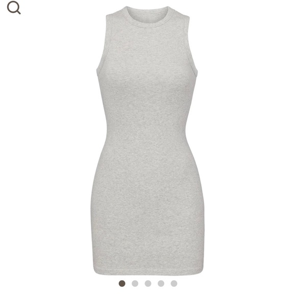 Cotton rib tank dress - Picture 4 of 4